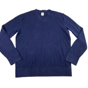Gap Sweater Men Medium Blue Long Sleeve Pullover V-Neck Vintage Retro Y2K Casual